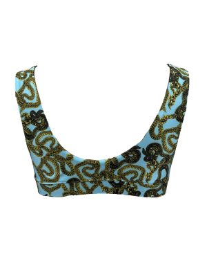 MONZLAPUR SS23 - Snake Bralette - turquoise Blue - Image 4