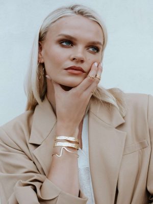 Jewellery Bar Wide Open Antique Style Ring, Gold Plating - Image 3