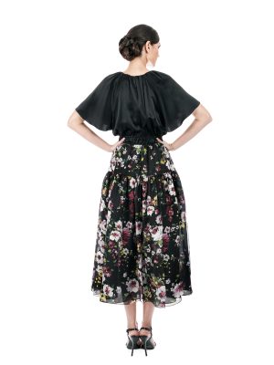 OLIVER TOLENTINO Black silk Apolonia dress - Image 6