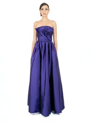 OLIVER TOLENTINO Purple Ayesha ball gown - Image 4