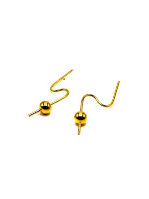 IZA BY SILVIA DAVILA - CHLOE EARRINGS - GOLD PLATED - Image 3