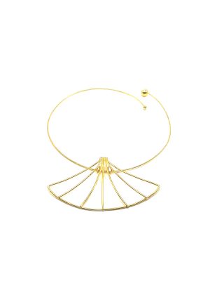 IZA BY SILVIA DAVILA - GENEVIEVE NECKLACE - GOLD PLATED - Image 3