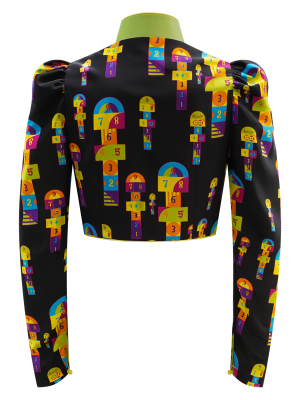 Sparkle Collection Multi-Color Long Sleeve Top HOPSCOTCH - Image 5