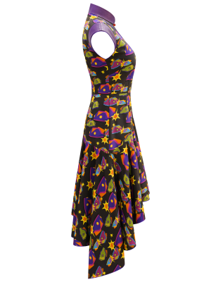 Sparkle Collection Multi-Color Evening Dress - Image 4