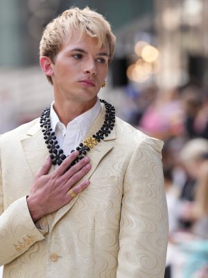 HIROMI ASAI Gold Blazer Jacket/Blazer - Image 3