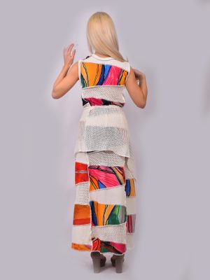 AXEL HARDY TM Unique Patchwork Dress - Image 11