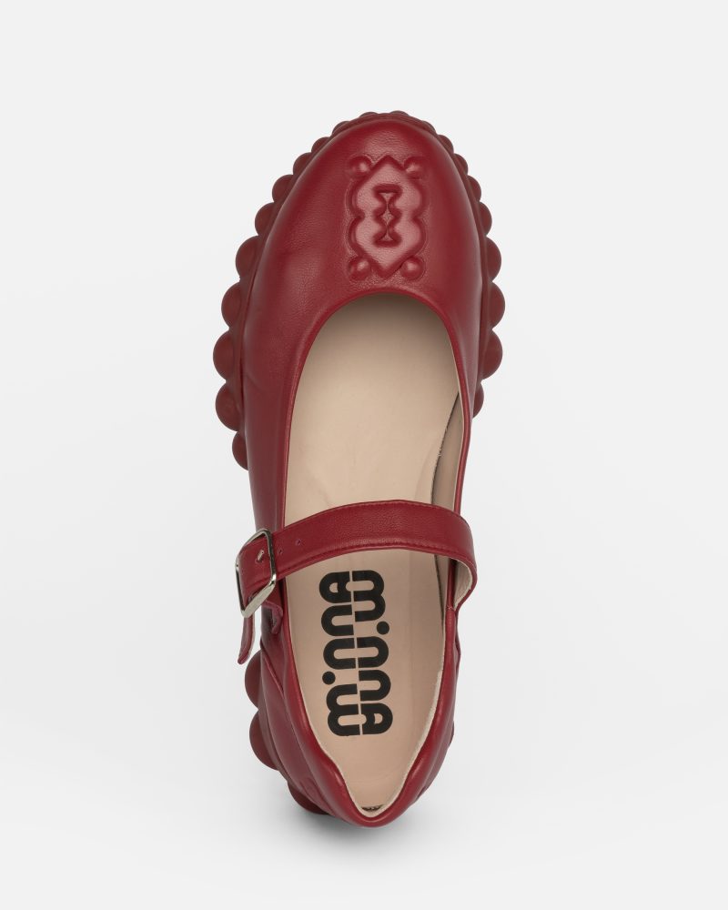 MINNA MINNA Red Slip On Sneaker - Image 3