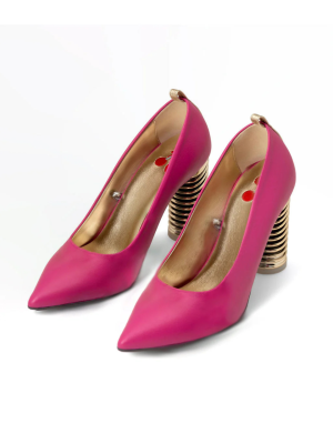 Fundae Magenta Pink High Heel Pump - Image 3