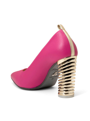 Fundae Magenta Pink High Heel Pump - Image 4