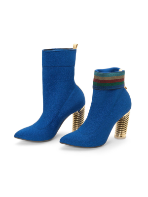 Fundae Blue High Heel Boot - Image 3