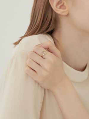 KAKERA Gold Crystal Ring - Image 3