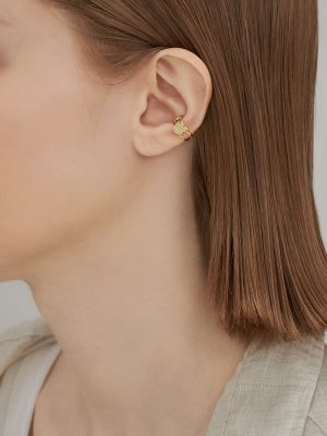 KAKERA Yellow Crystal Ear Cuff - Image 3