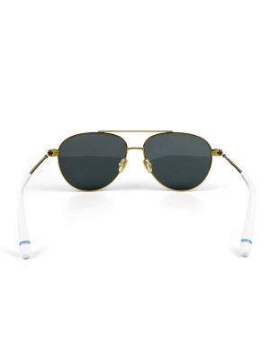 Out East Eyewear Gansett Gold Aviator Sunglasses - Image 4