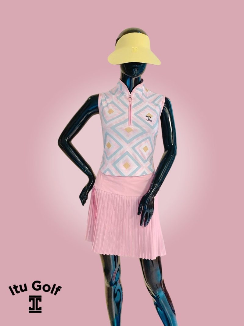 Itu Golf Wear Geometric Print Sleeveless Top - Image 2