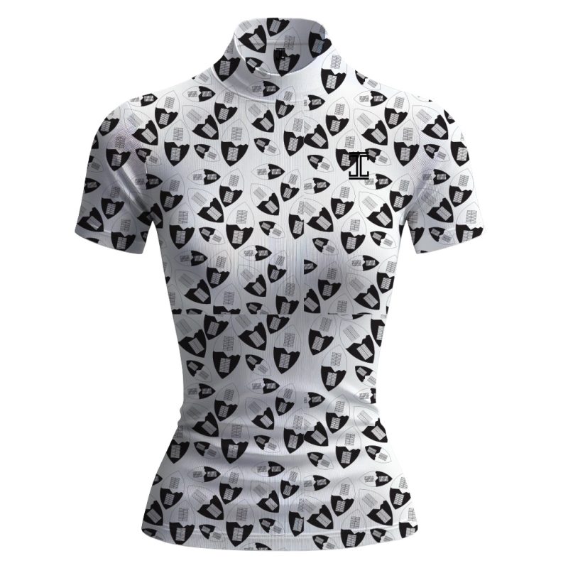Itu Golf Wear Geometric Print Short Sleeve Top - Image 2