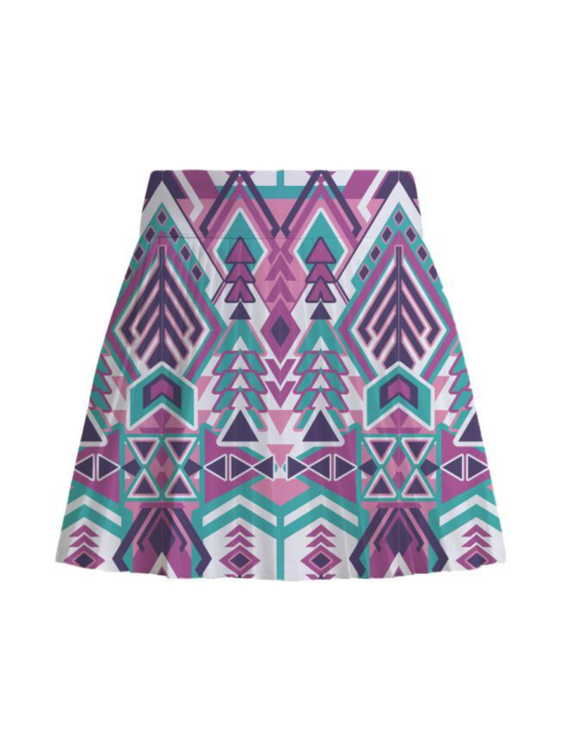 Itu Golf Wear Geometric Print Mini Skirt