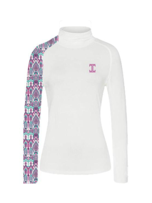 Itu Golf Wear Geometric Print Long Sleeve Top
