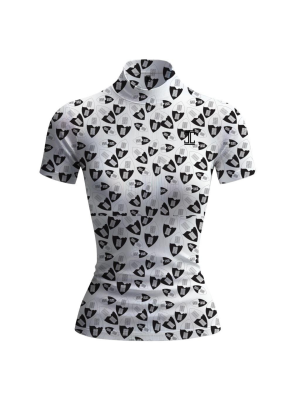 Itu Golf Wear Geometric Print Short Sleeve Top