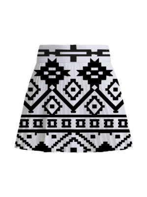 Itu Golf Wear Geometric Print Mini Skirt