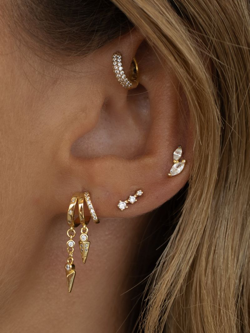 Aaria London Gold Vermeil Sienna Illusion Earrings - Image 5