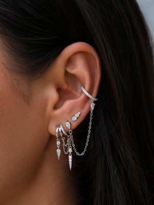 Aaria London Gold Vermeil Palma Illusion Earrings - Image 6