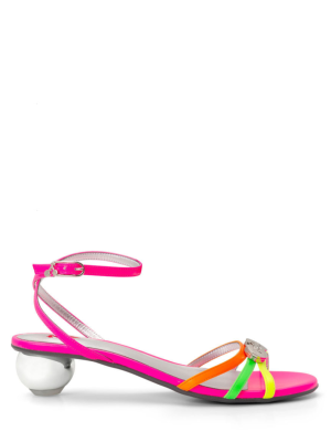 Fundae Pink Low Heel Sandal