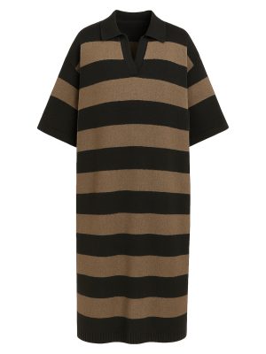 PINA COLADA OUTFIT Brown Sweater Dress
