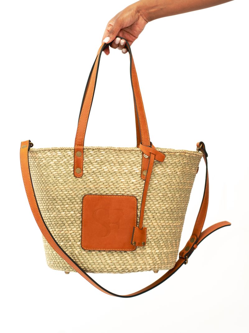 STUDIO FIT Tan/Beige Medium Tote - Image 5