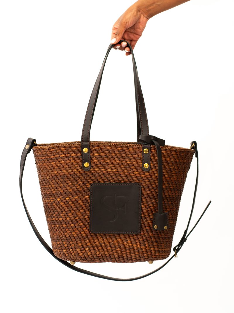 STUDIO FIT Brown Medium Tote - Image 6