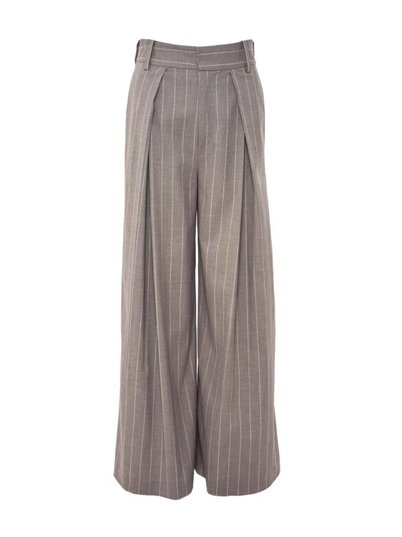 Ge3.21 Striped Wide Leg Pants