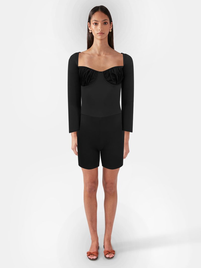Circular Path Black Juliet Romper Jumpsuit - Image 2