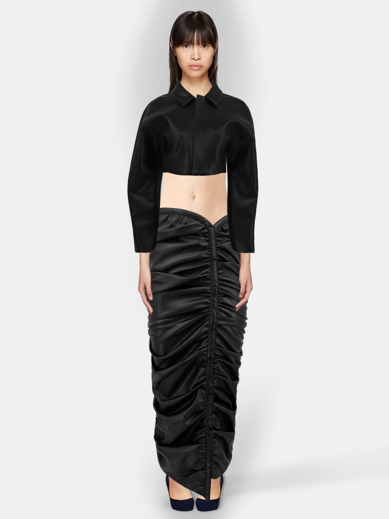Circular Path Black Maxi Skirt - Image 2