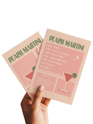 Vera Fleur Peach Petite Print Artwork