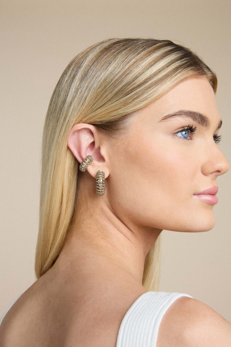 Alejandra Corona Jewelry Alani Silver Hoops - Image 2