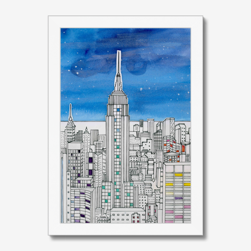 Trendmix Studio By Laura Empire City View Art Print - Image 3