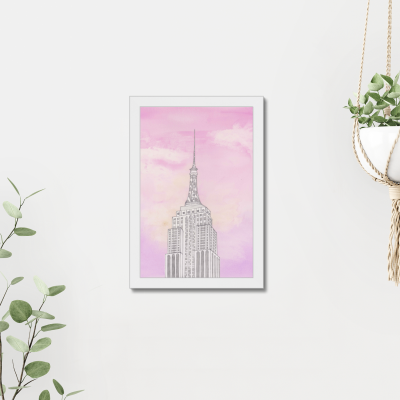 Trendmix Studio By Laura Empire Pink Art Print - Image 3