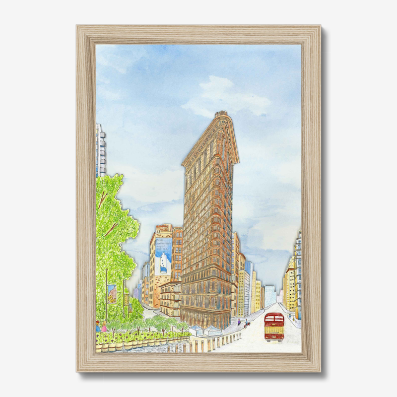 Trendmix Studio By Laura Flat Iron Art Print - Image 2