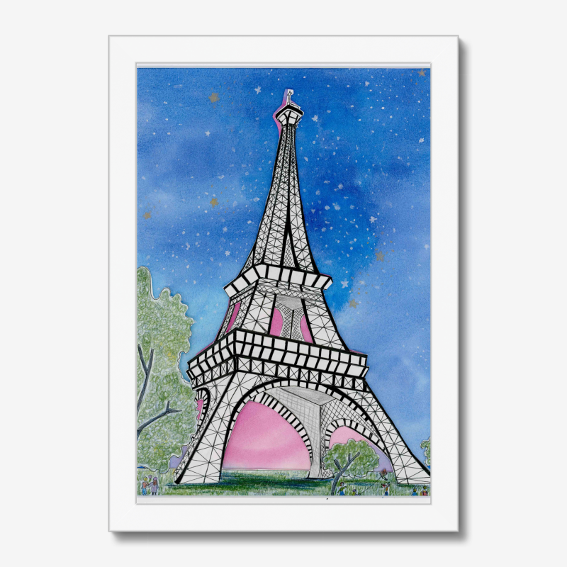 Trendmix Studio By Laura Eiffel Tower Art Print - Image 3