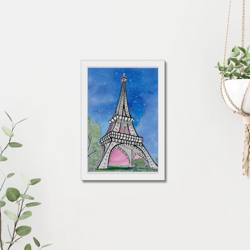 Trendmix Studio By Laura Eiffel Tower Art Print - Image 2