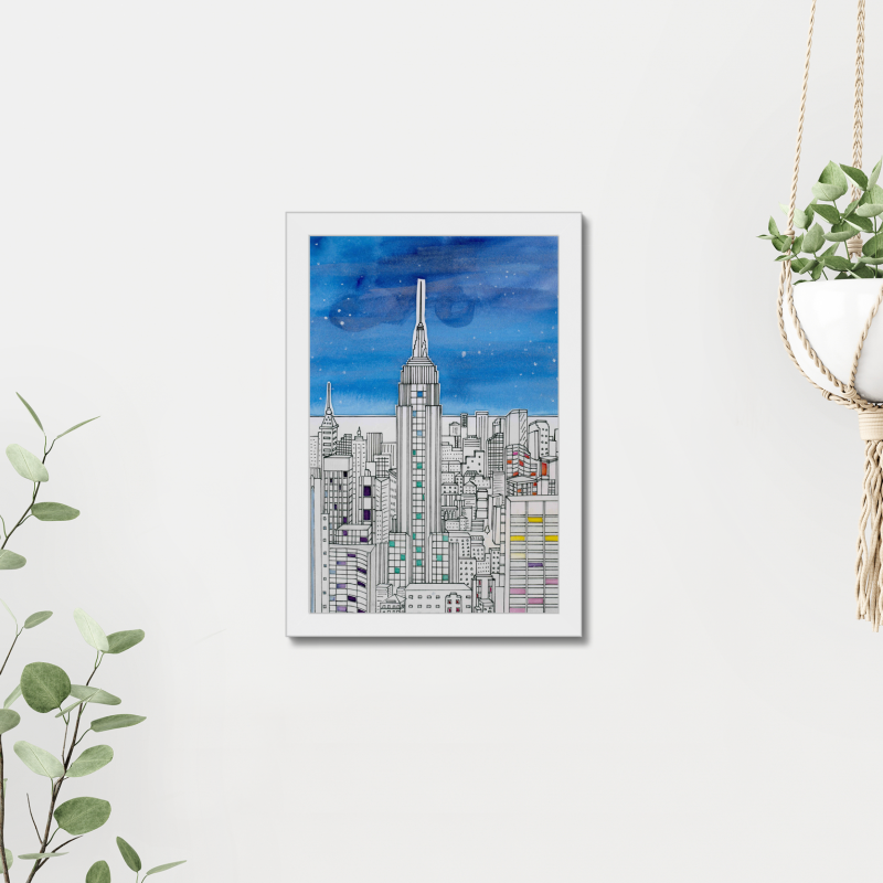 Trendmix Studio By Laura Empire City View Art Print - Image 2