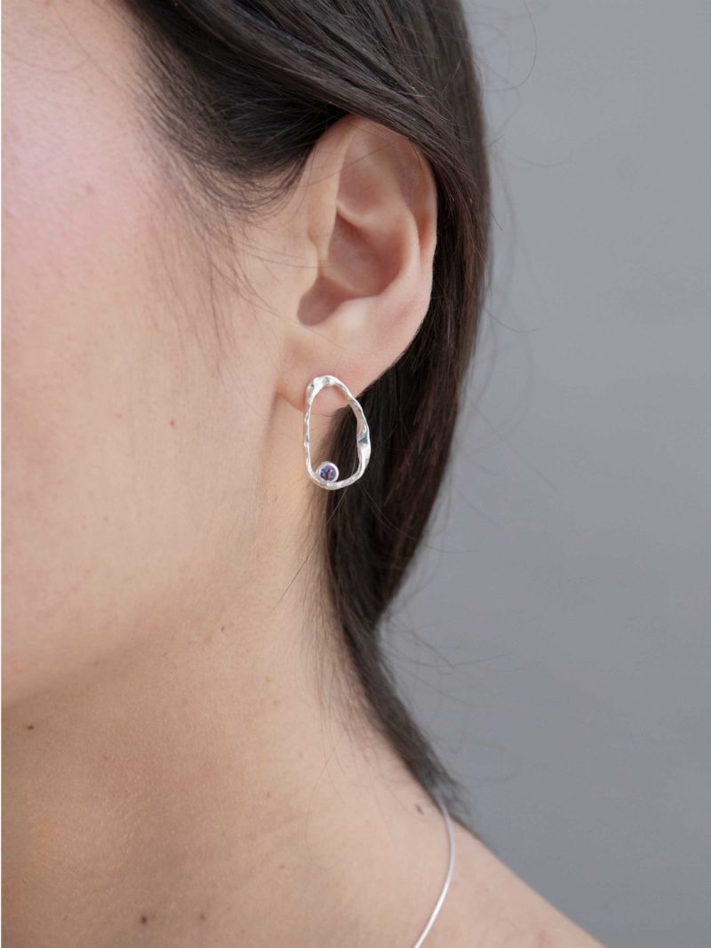 ANII Jewellery Blue Silver Earrings - Image 3