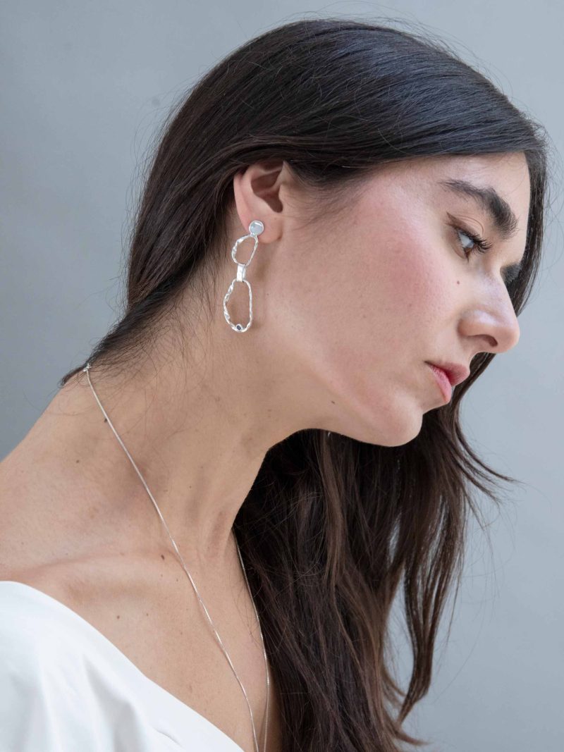 ANII Jewellery Blue Silver Earrings - Image 3