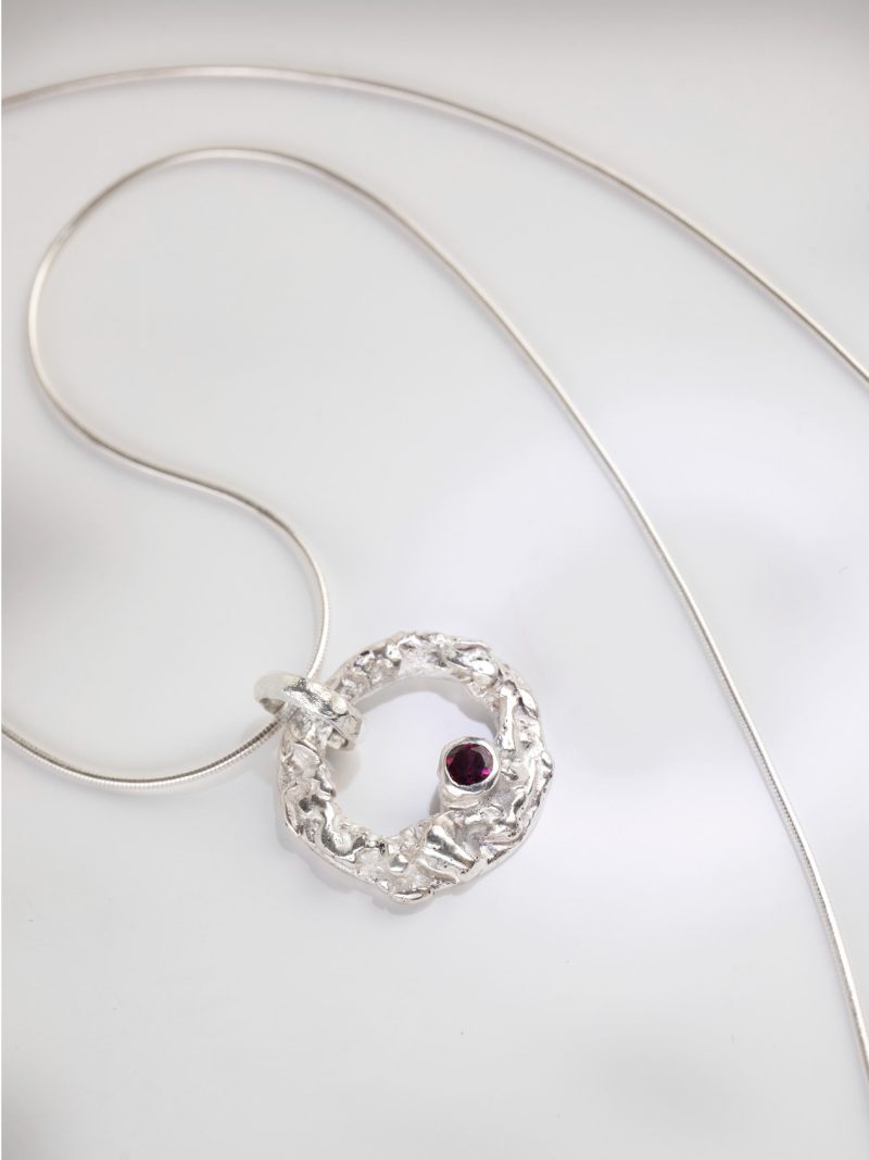ANII Jewellery Red Silver Necklace - Image 3