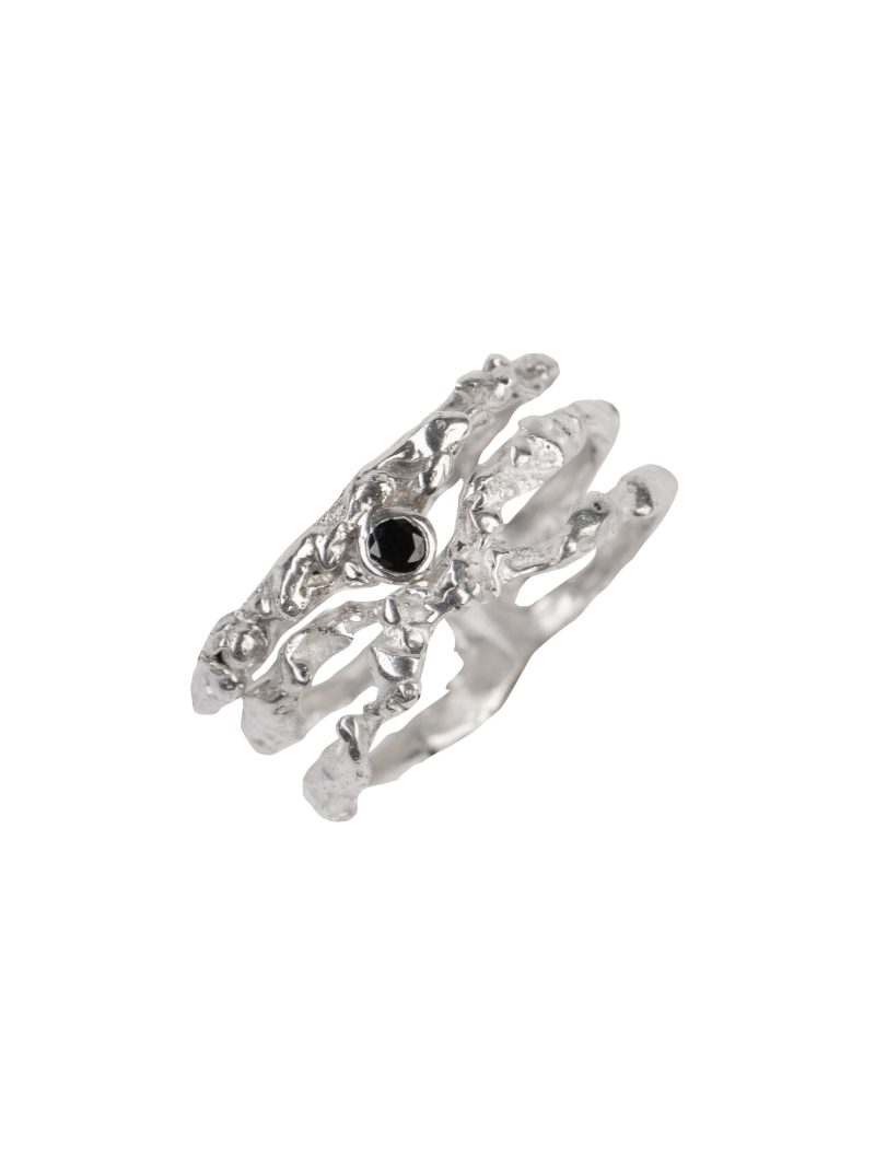 ANII Jewellery Black Silver Ring Sets - Image 2