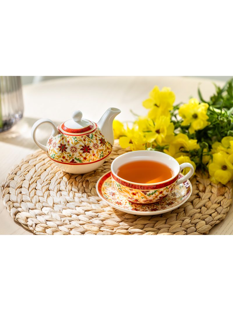 Grace Teaware Eastern Elegance Fine Porcelain Tea For One Set - Image 2