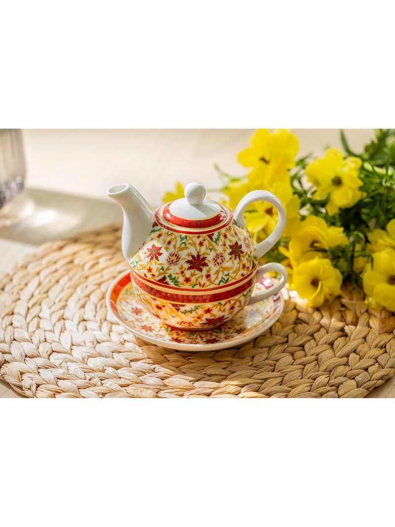 Grace Teaware Eastern Elegance Fine Porcelain Tea For One Set - Image 3