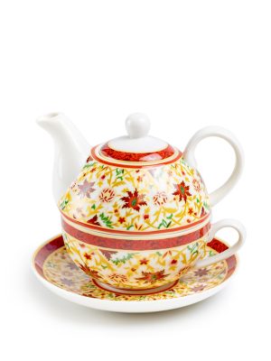 Grace Teaware Eastern Elegance Fine Porcelain Tea For One Set