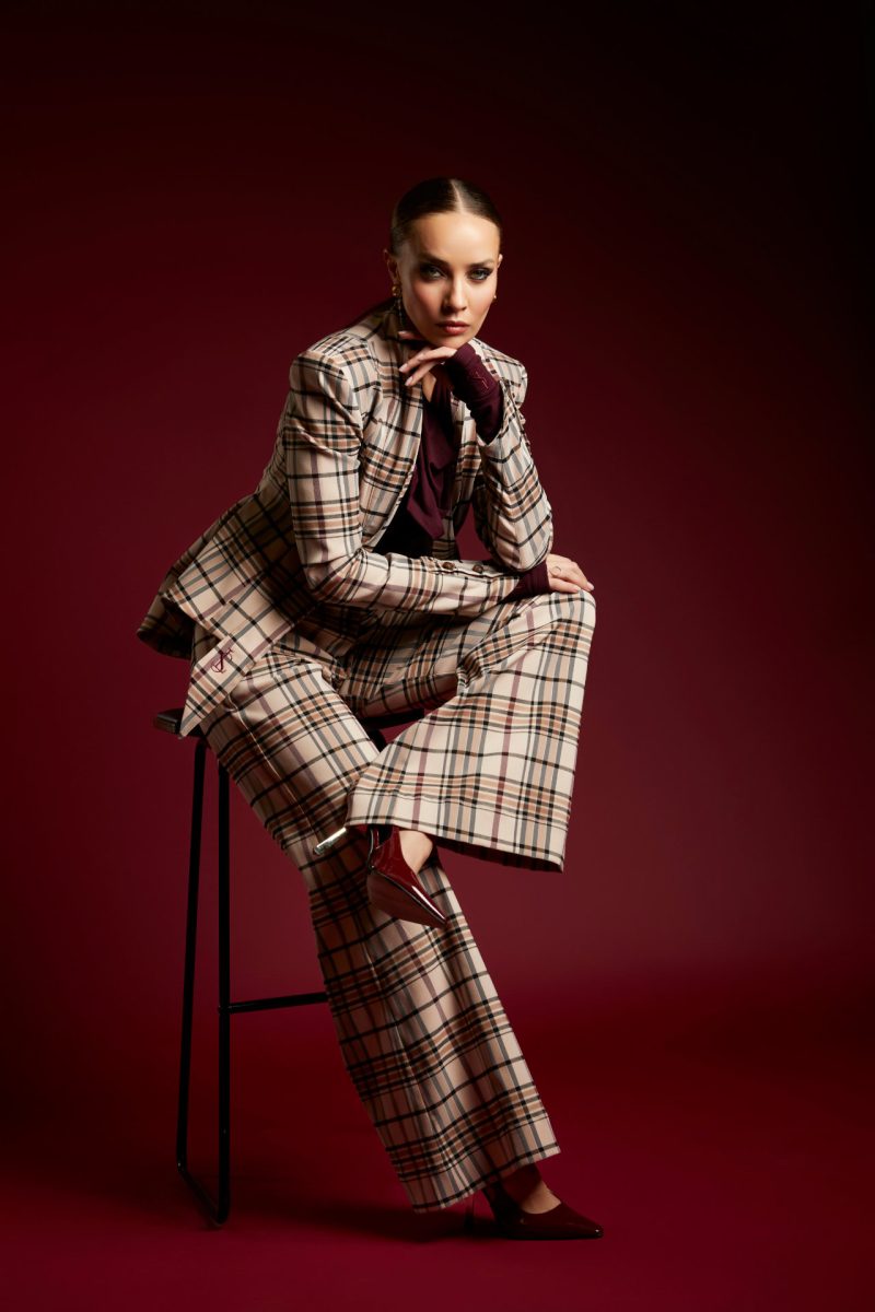 Liz Skorsis Tan/Beige Wide Leg Pants - Image 2
