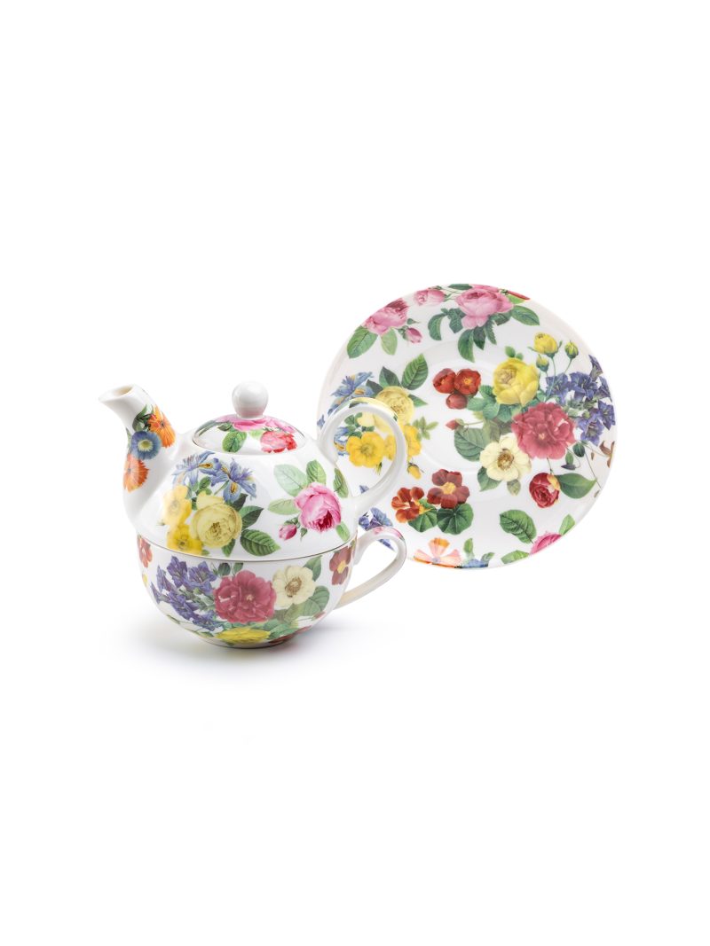 Grace Teaware Flower Symphony Fine Porcelain Tea For One Set - Image 2