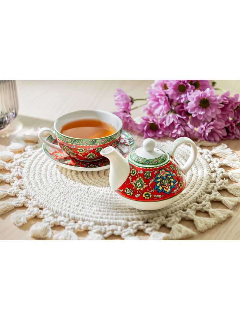 Grace Teaware Eastern Elegance Fine Porcelain Tea For One Set - Image 3
